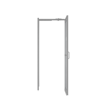 Single White Swing Door Render 2