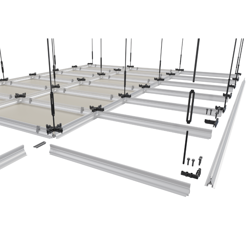 Tacet Ceiling Tate Forte LEC Structural Ceiling designed for liquid cooling